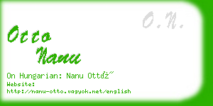 otto nanu business card